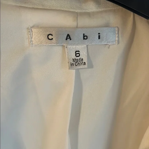 Cabi White Linen Blazer Classic Suit Jacket - Picture 2 of 4